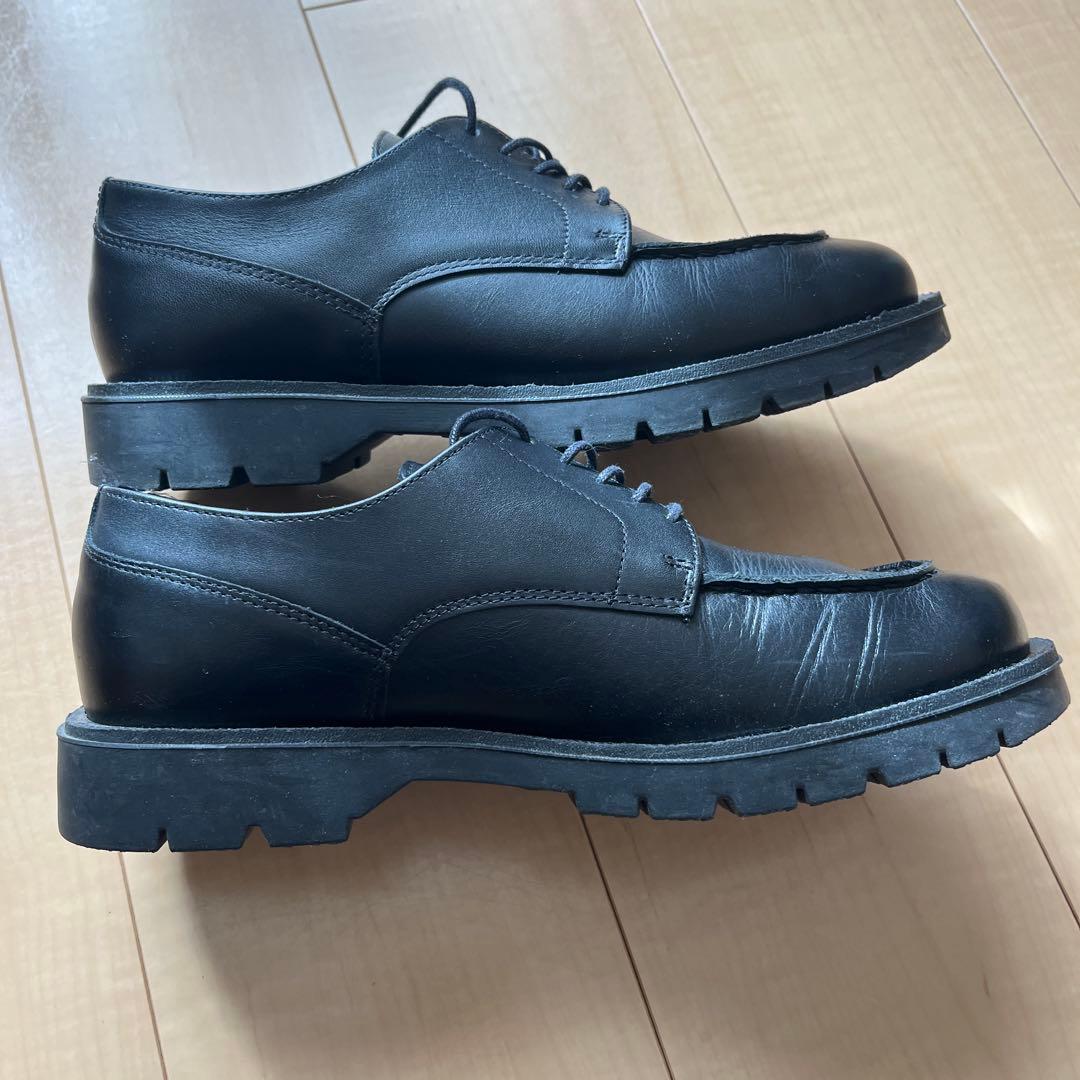 KLEMAN ブラック レースアップシューズ