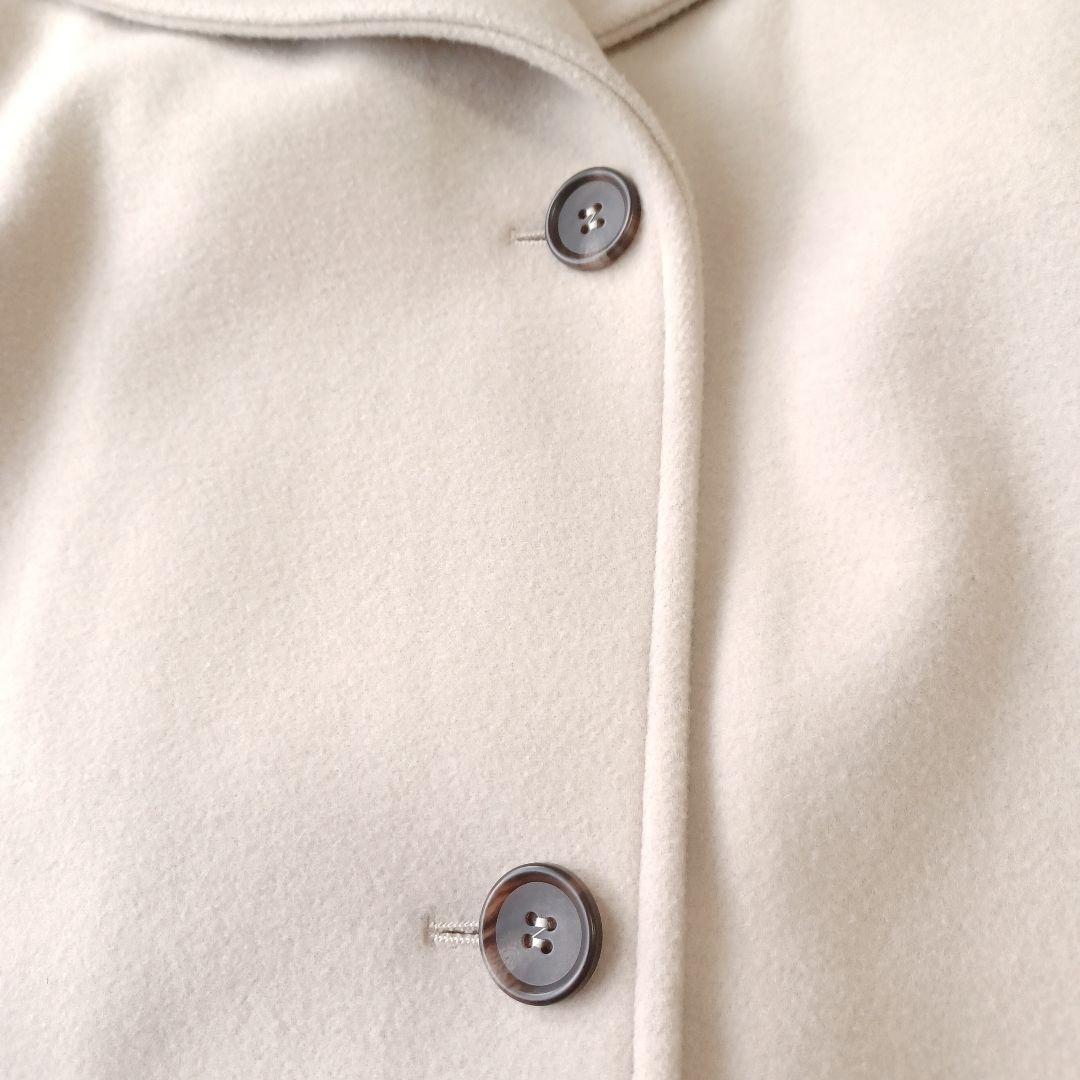 プラステ　ウールモッサ 2WAYスタンドカラーコート　ロング