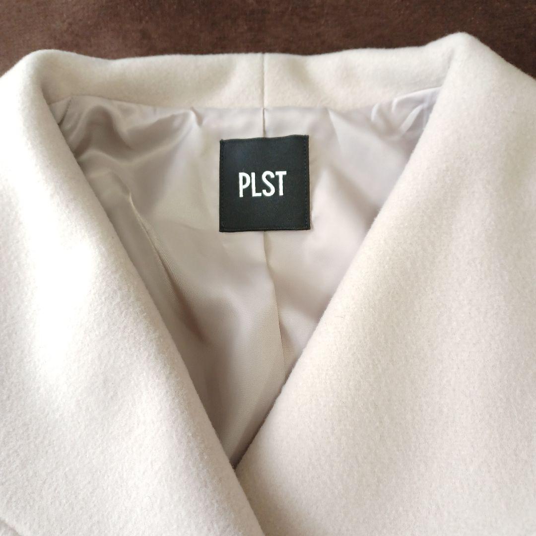 プラステ　ウールモッサ 2WAYスタンドカラーコート　ロング