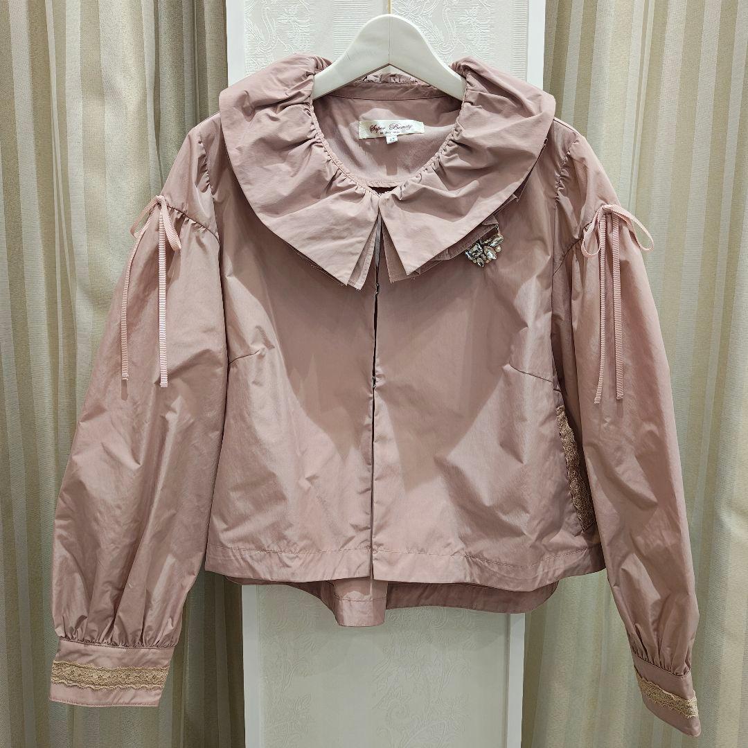 S221:美品❣️ショートジャケット＆ロングワンピース ツインセット ピンク