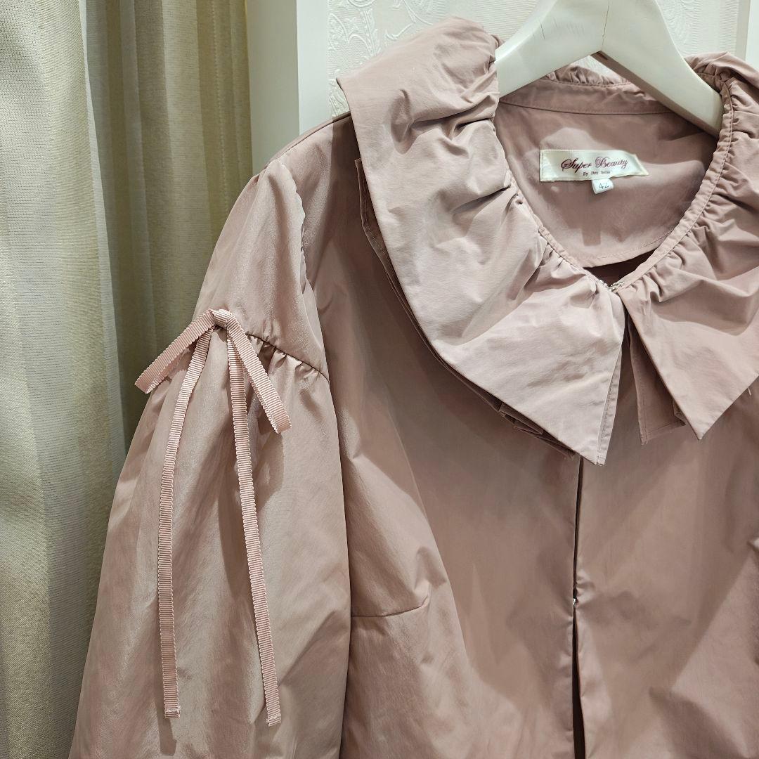 S221:美品❣️ショートジャケット＆ロングワンピース ツインセット ピンク