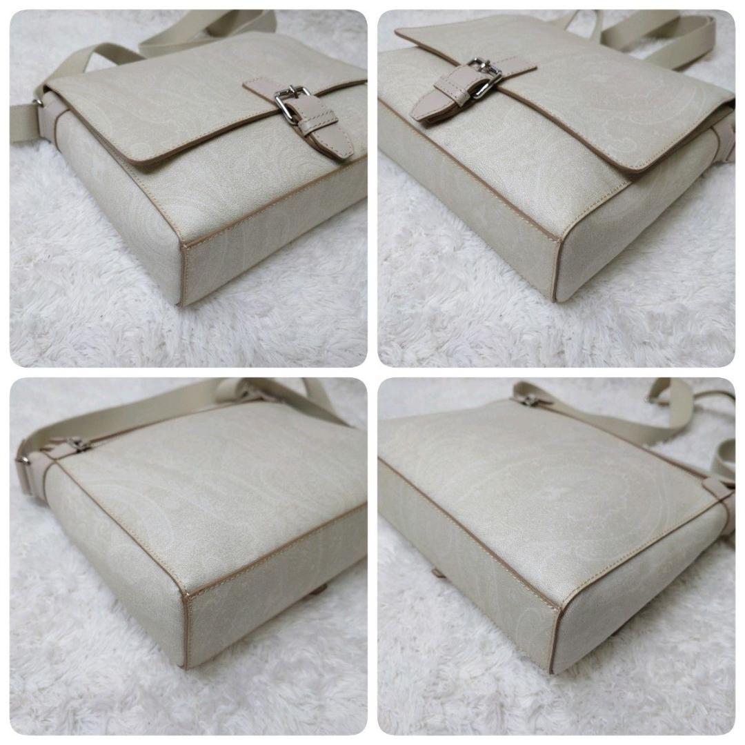 【希少デザイン】 ETRO エトロ ショルダーバッグ アイボリー ペイズリー柄