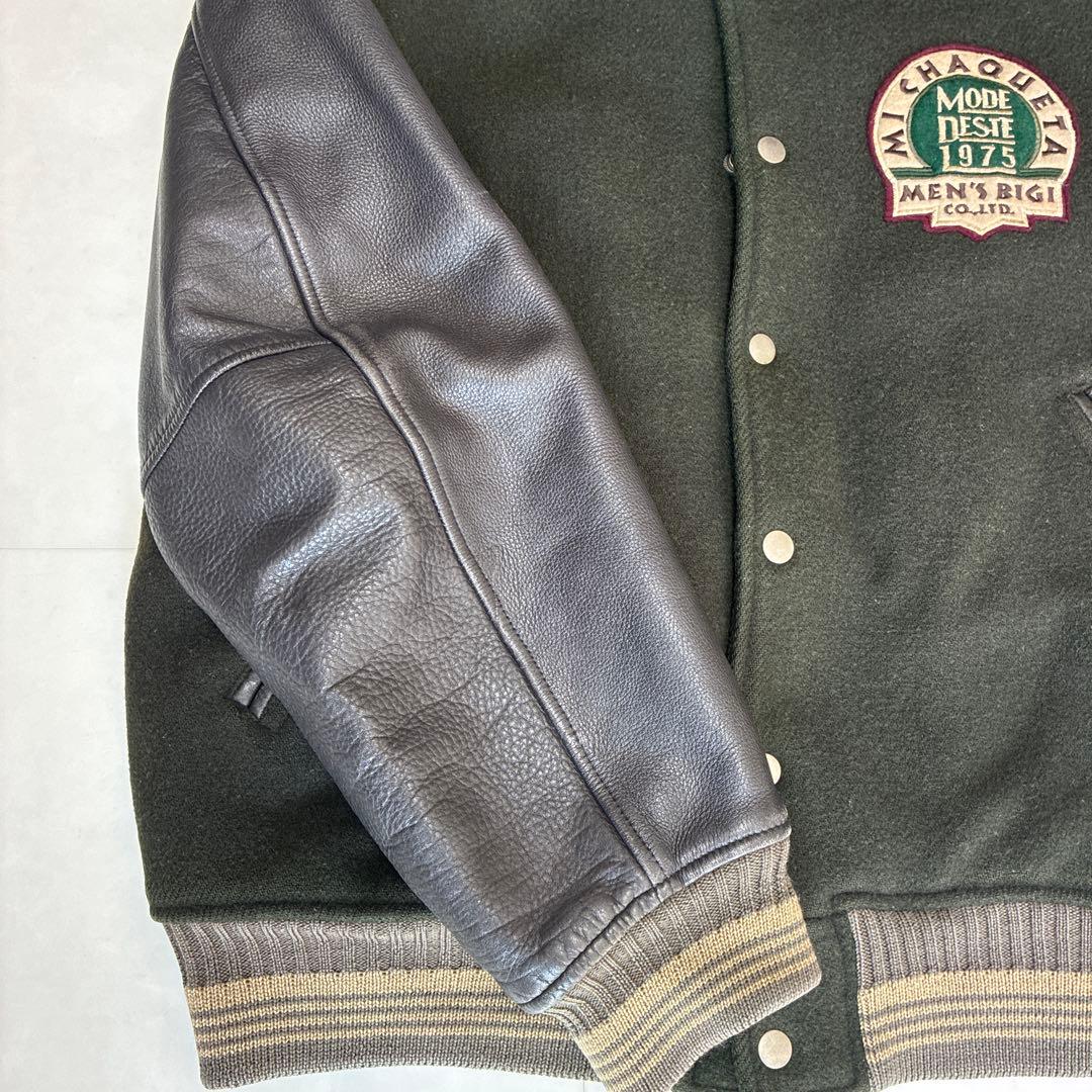 MEN'S BIGI スタジャン　袖レザー