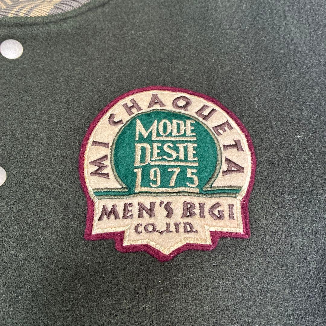 MEN'S BIGI スタジャン　袖レザー
