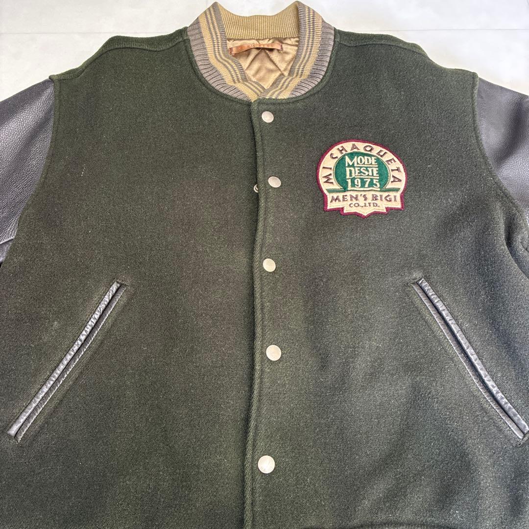 MEN'S BIGI スタジャン　袖レザー