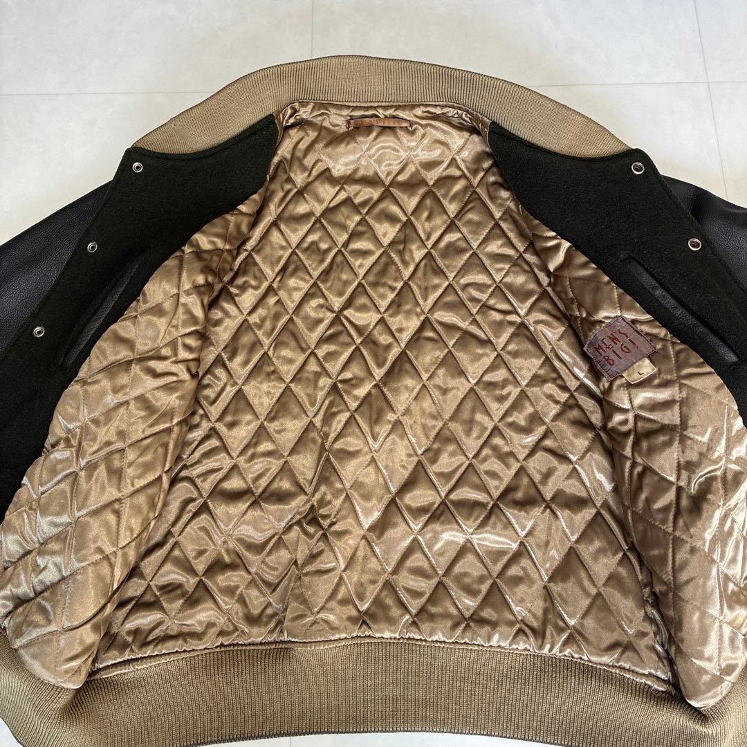 MEN'S BIGI スタジャン　袖レザー