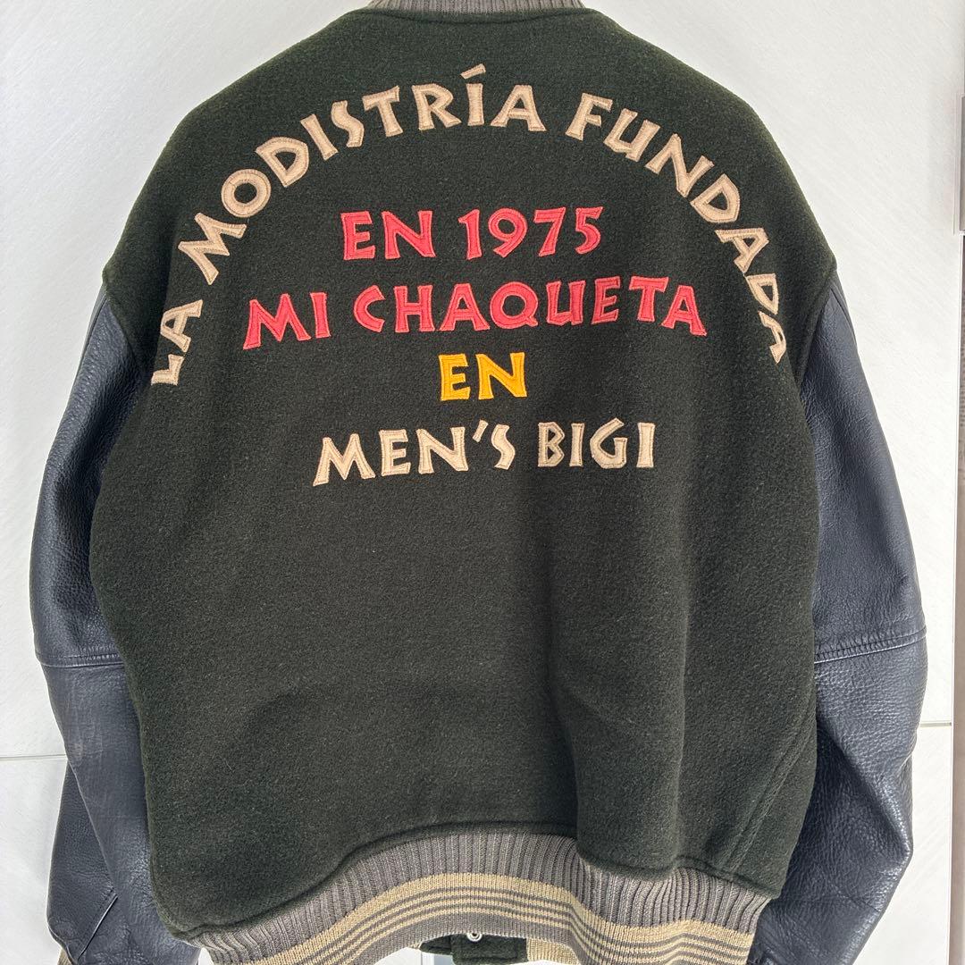 MEN'S BIGI スタジャン　袖レザー