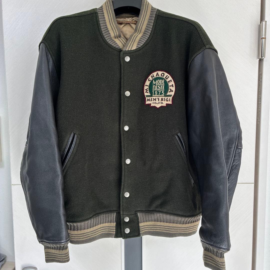 MEN'S BIGI スタジャン　袖レザー