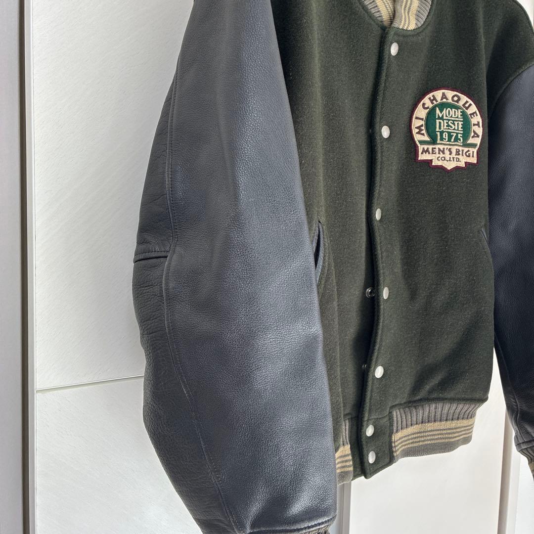 MEN'S BIGI スタジャン　袖レザー