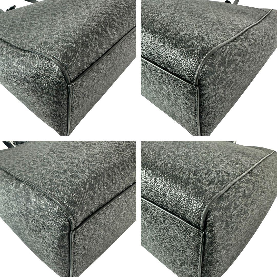 【新品同様】マイケルコース トートバッグ PVC MKシグネチャー ビジネス 黒