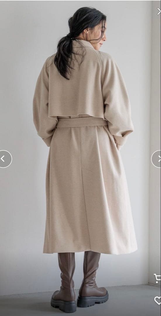 LOWRYS FARM ウールライクヨークコート