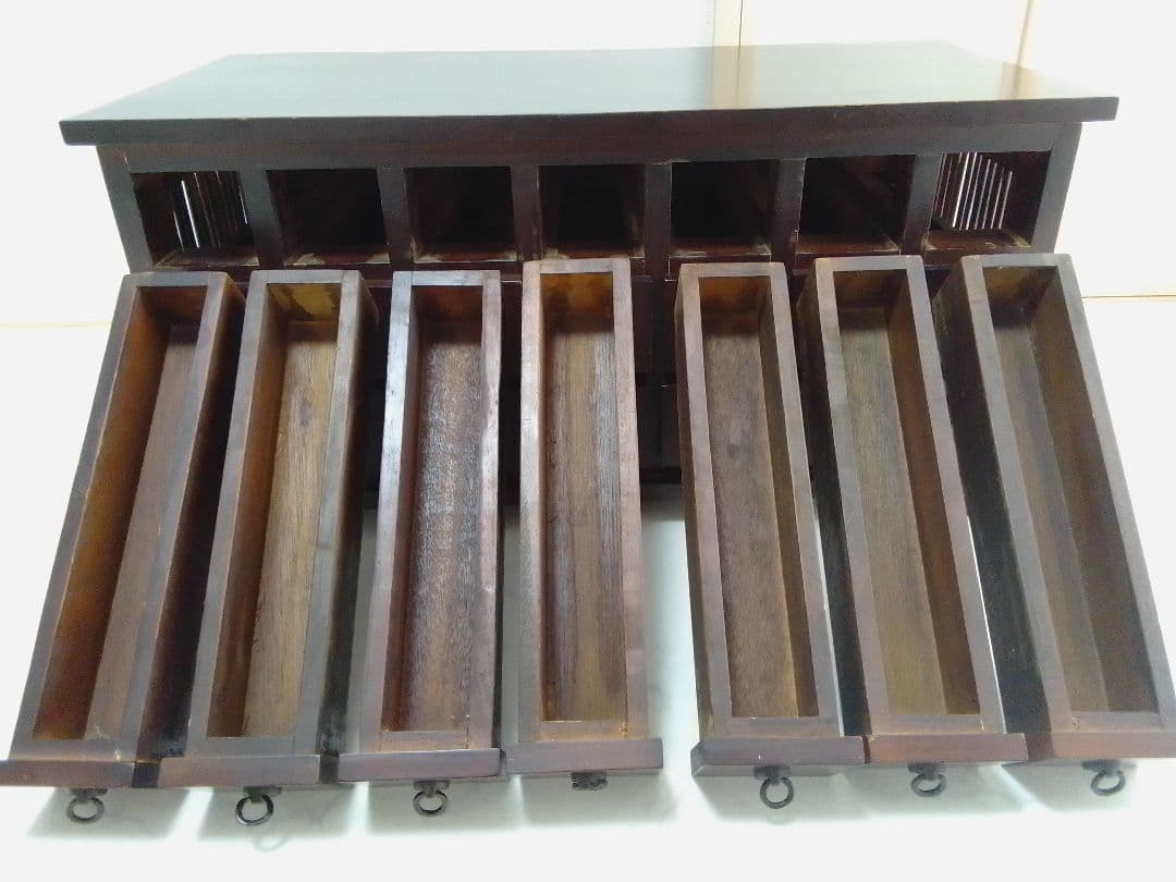 薬箪笥 21杯 アンティーク 73×37×高さ36.5cm 和箪笥 木製 レトロ