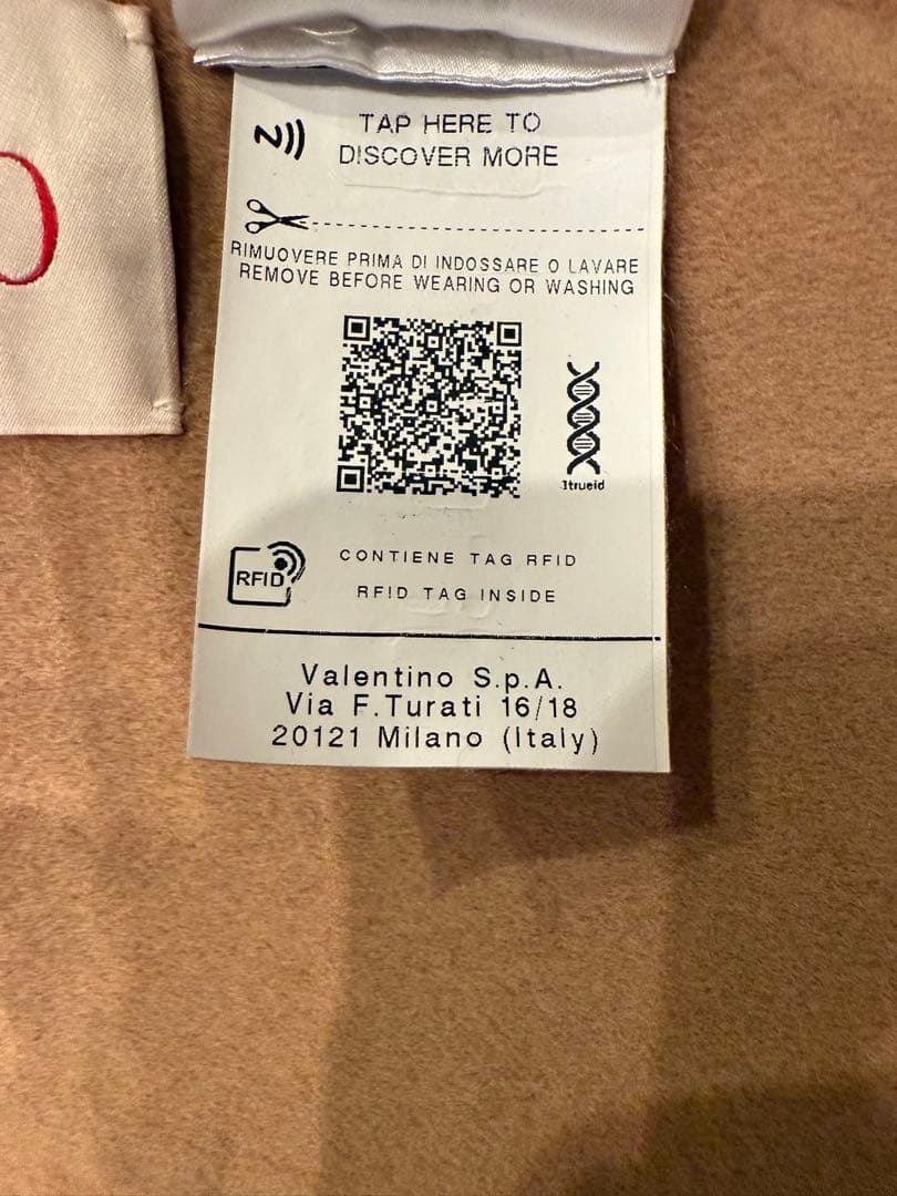 VALENTINO フードロングコート 40極美品