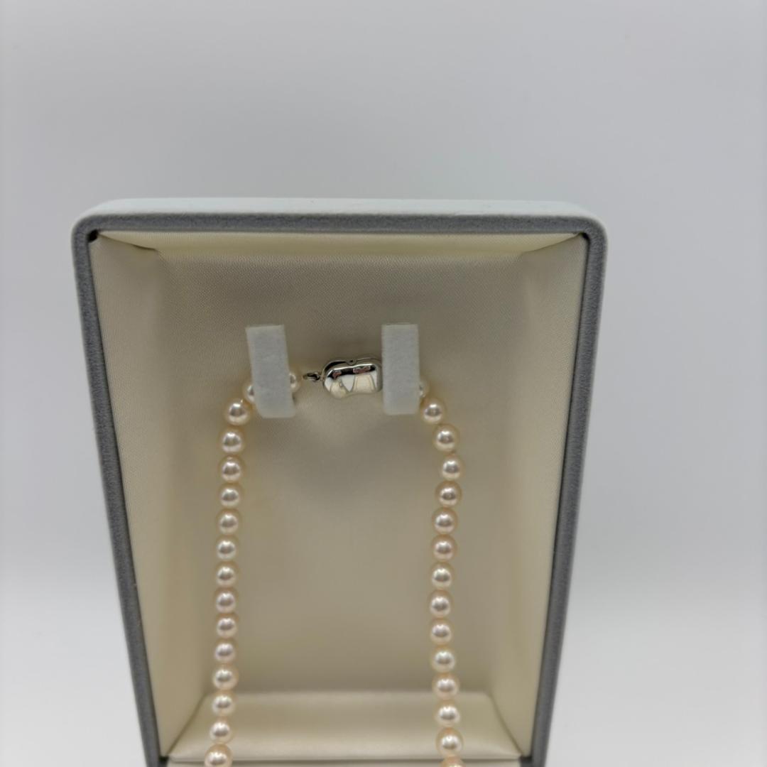 【鑑別書付】アコヤ真珠 ネックレス 5.5〜6.0mm 本真珠 GGS パール