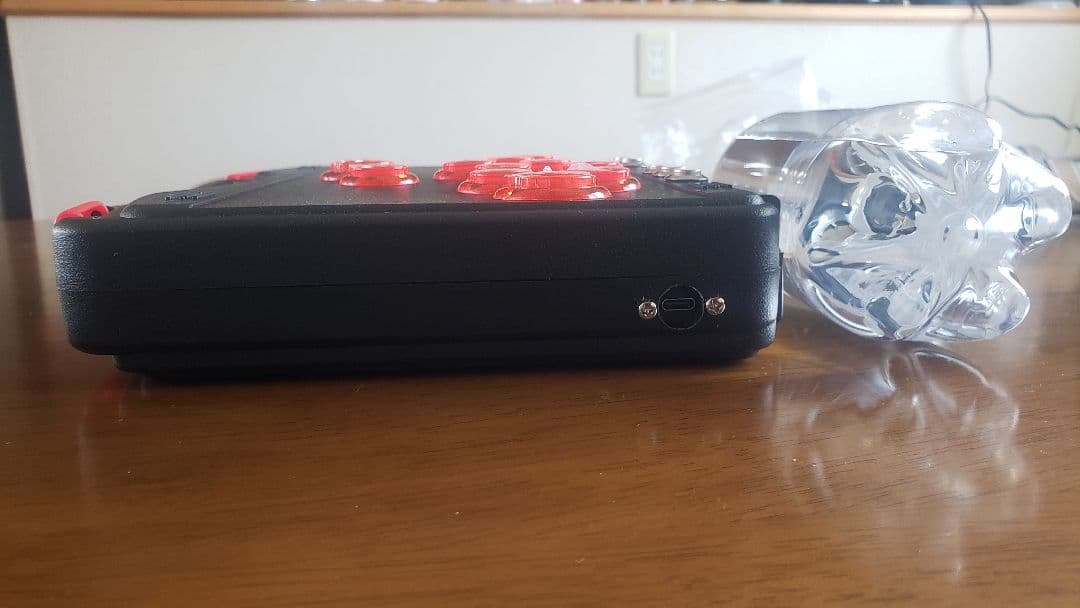 レバーレスコントローラー　レッド　赤ボタン　自作　ヒットボックス風