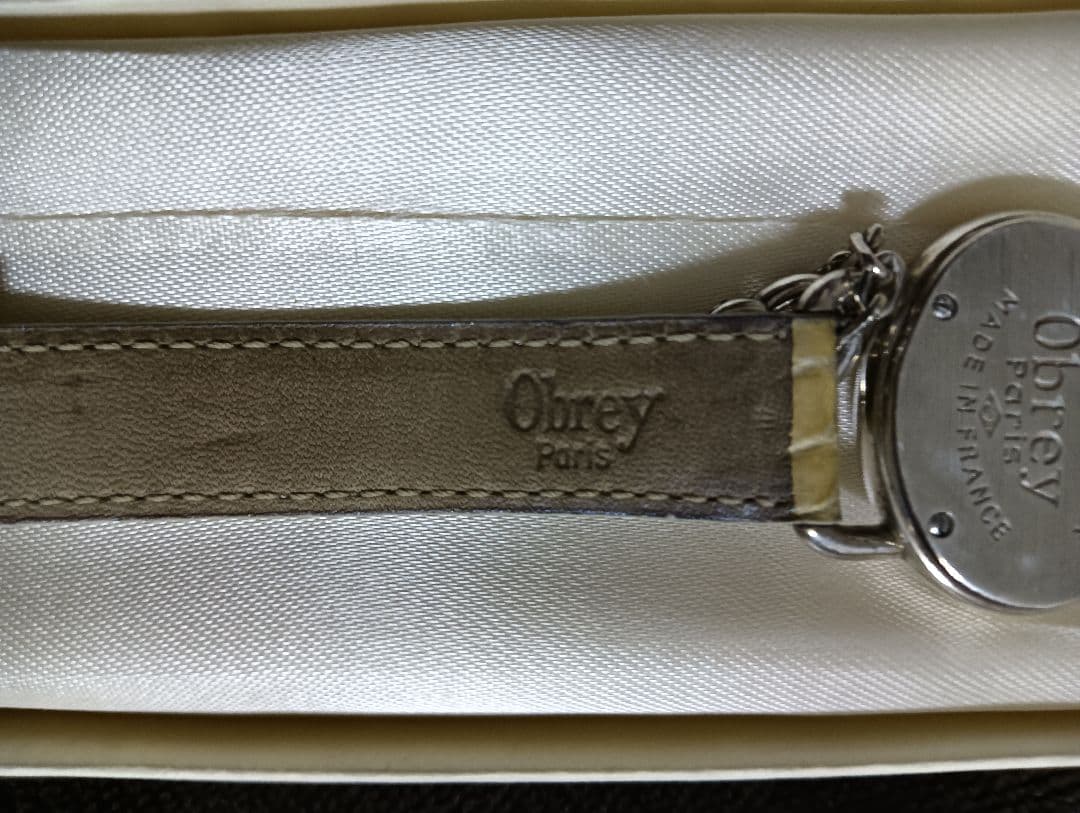 稼働品　Obrey　オブレイ　銀無垢　SOLID SILVER　腕時計　♡南京錠