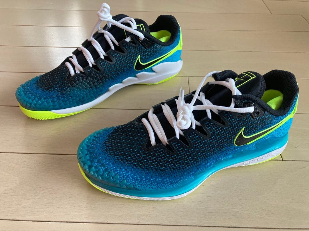 Nike テニスシューズ 青/緑/黒
