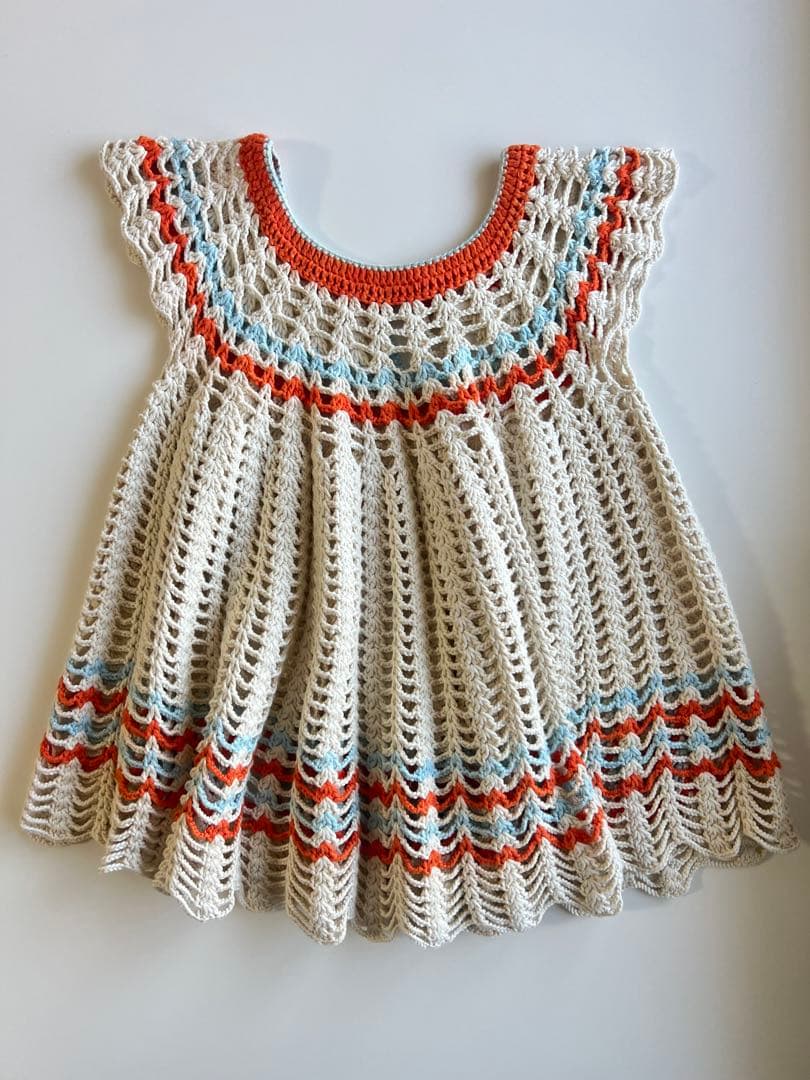 misha&puff クロシェサマーニットドレス　3y