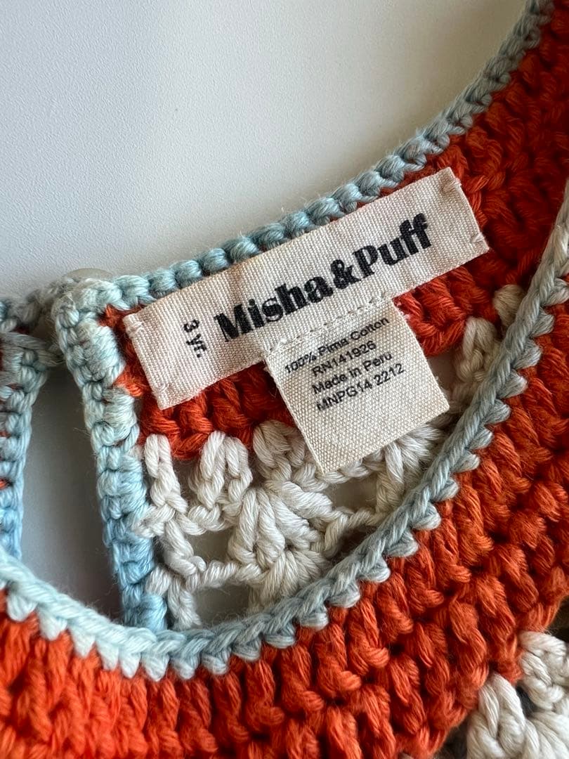 misha&puff クロシェサマーニットドレス　3y