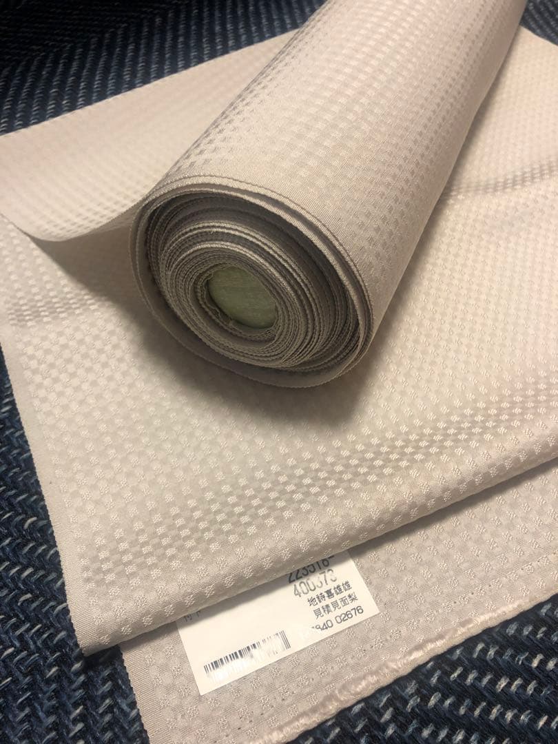 丹後ちりめん　付下げ　反物