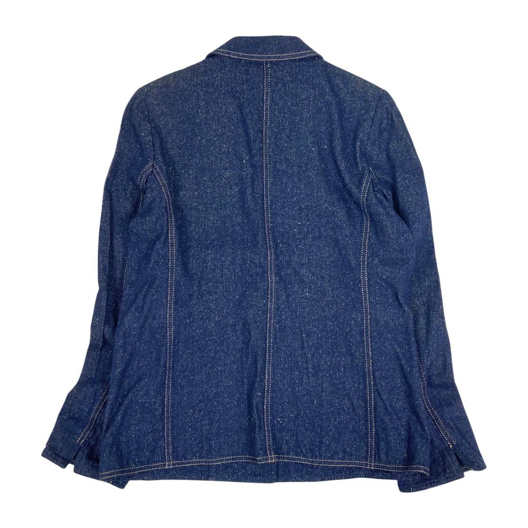 05T629☆LEONARD 濃紺 薄手 デニム調 テーラード ジャケット 春秋