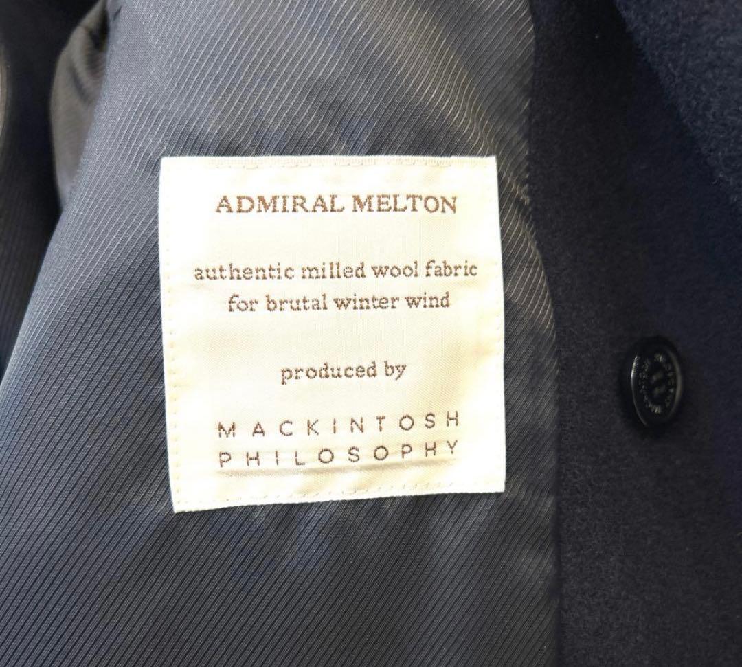 マッキントッシュ フィロソフィー　ADMIRAL MELTON ピーコート