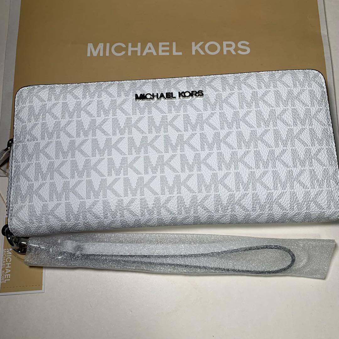 新品MICHAEL KORS マイケルコース 長財布　レディース　White
