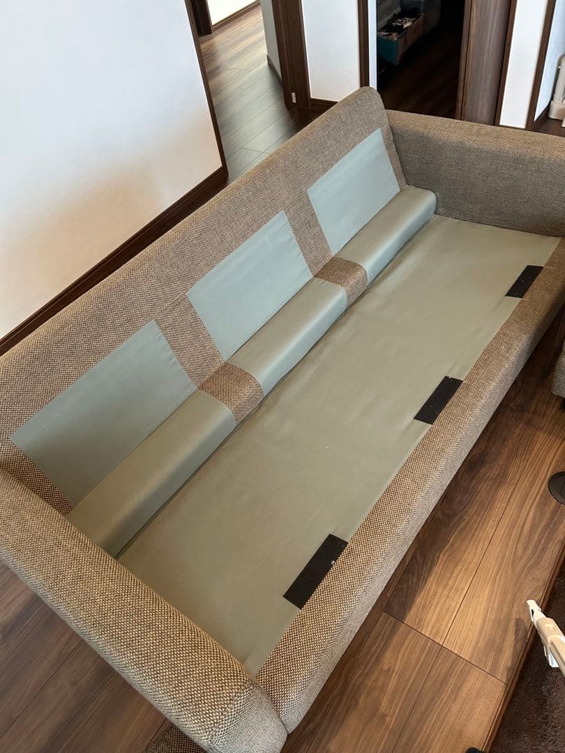 ニトリ　ベージュ L字型ソファセット 手渡し→板橋区