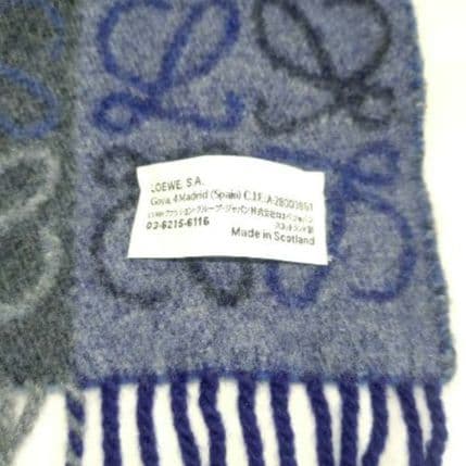 ✨極美品✨LOEWE　マフラー　アナグラム スカーフ　カシミヤ × ウール