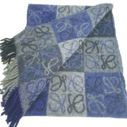 ✨極美品✨LOEWE　マフラー　アナグラム スカーフ　カシミヤ × ウール