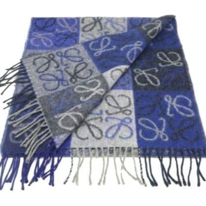 ✨極美品✨LOEWE　マフラー　アナグラム スカーフ　カシミヤ × ウール