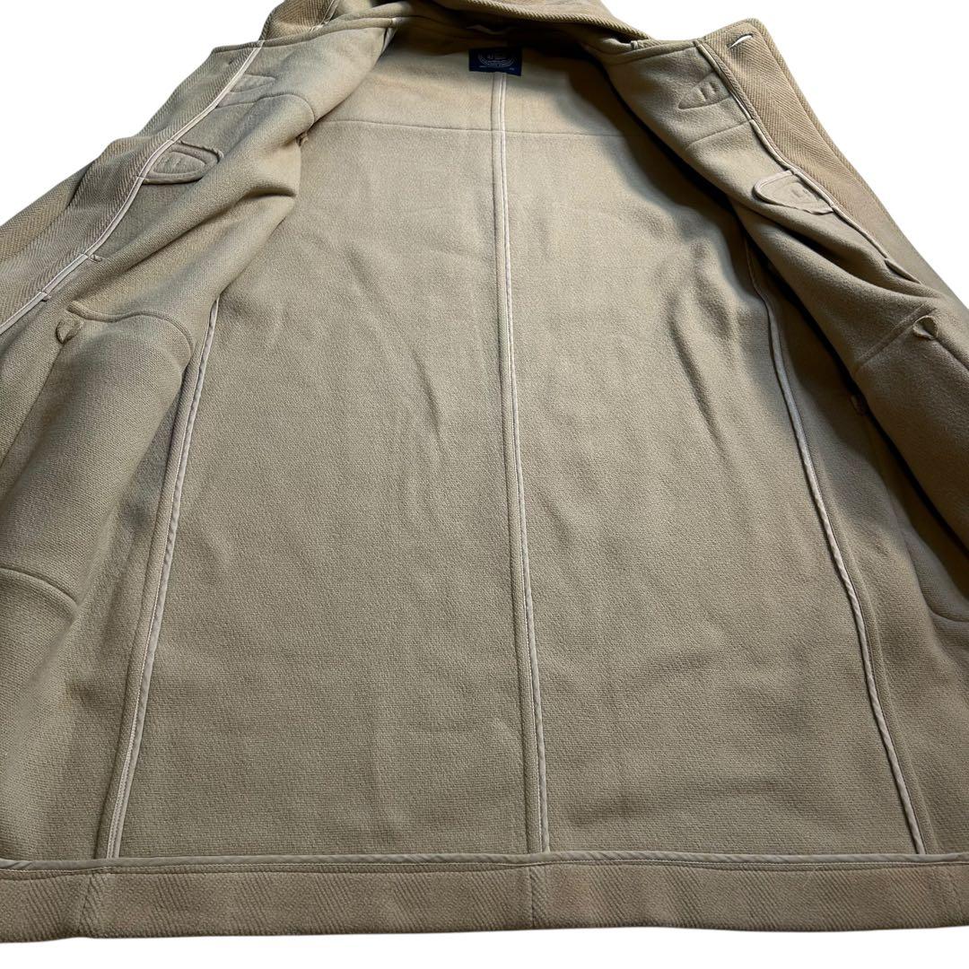 J.PRESS ジェイプレス ヘリンボーンダッフルコート ベージュLL ロング丈