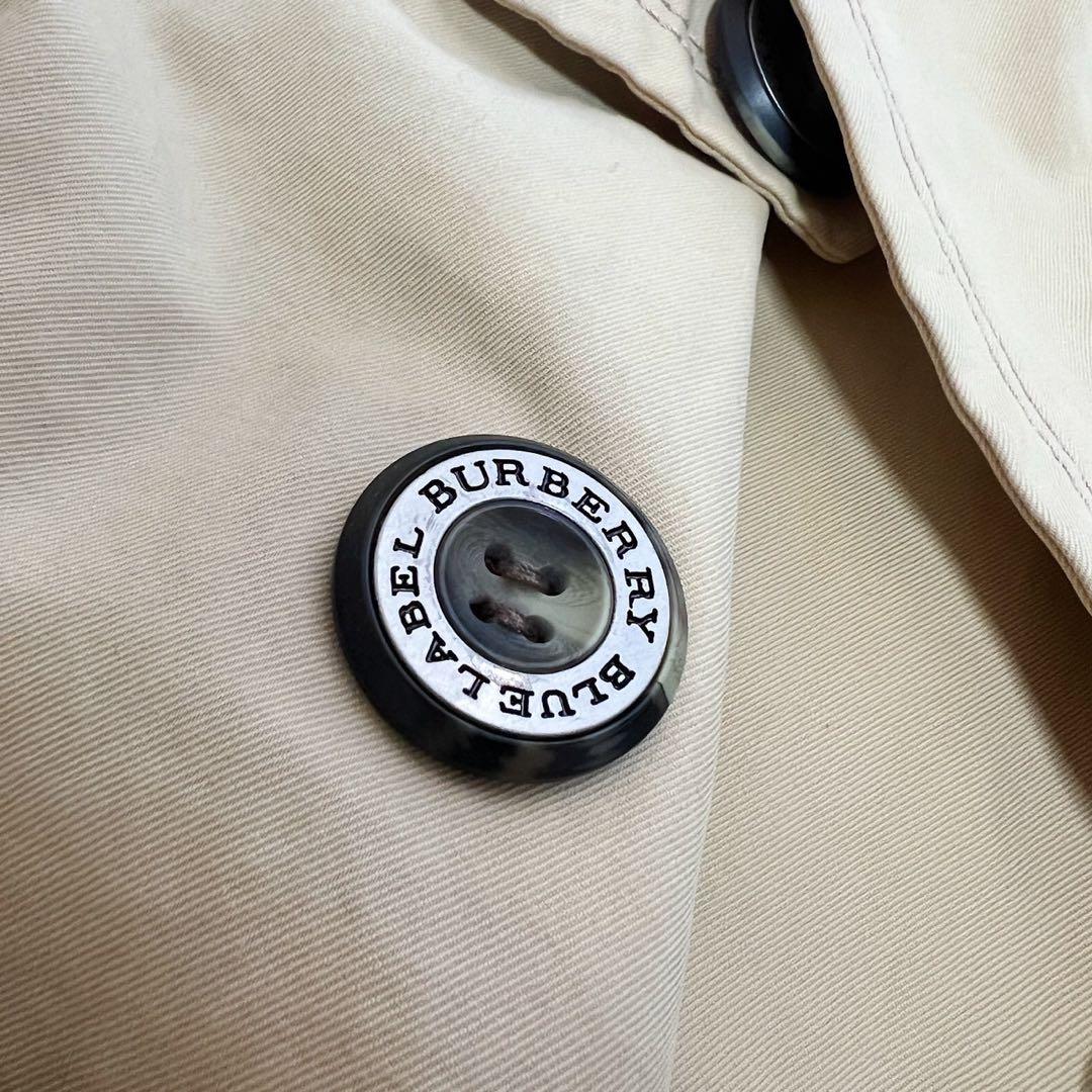 バーバリーブルーレーベル トレンチコート ライナー ノバチェック ベージュ　36