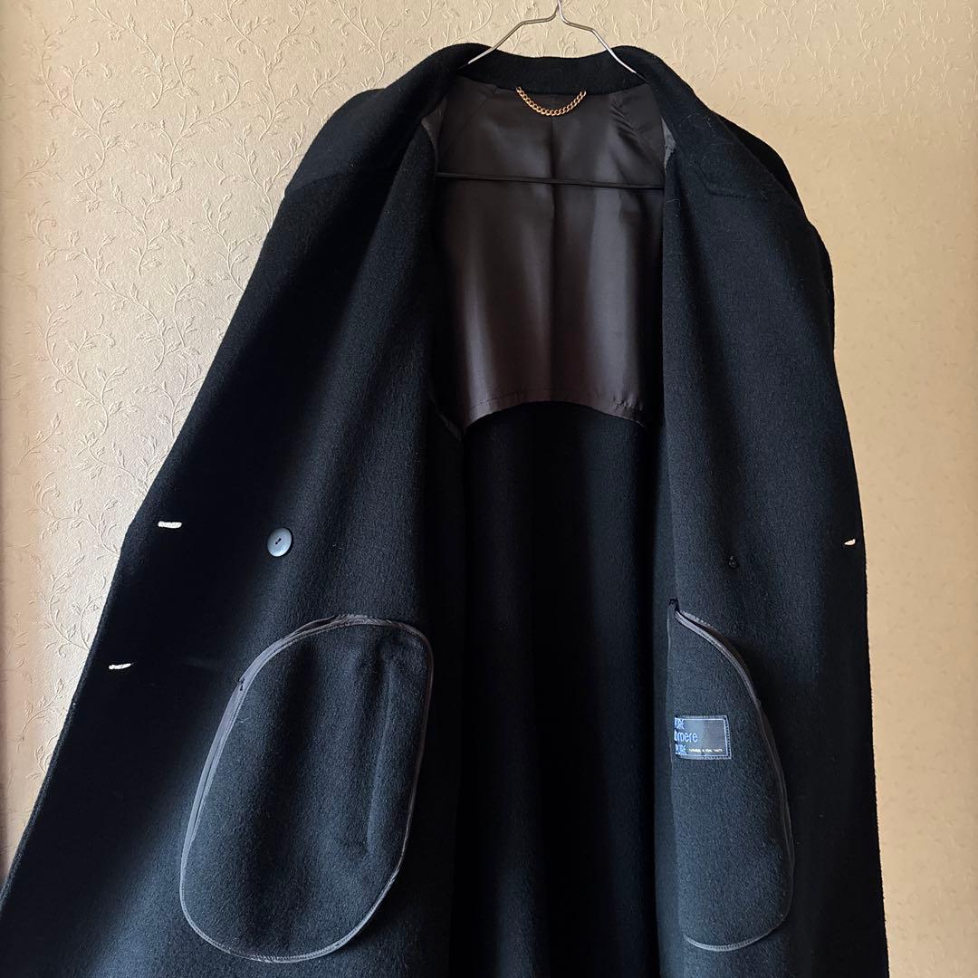 極美品◆CASHMERE◆カシミヤ100% ダブルブレストコート 冠婚葬祭