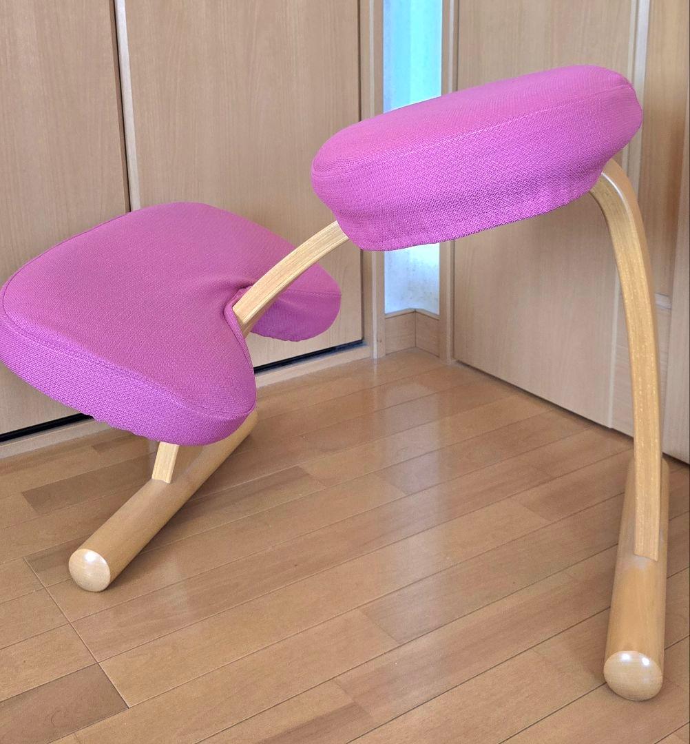 【Rybo】リボ バランスイージーチェア　カバー付き 木製フレーム　健康用品