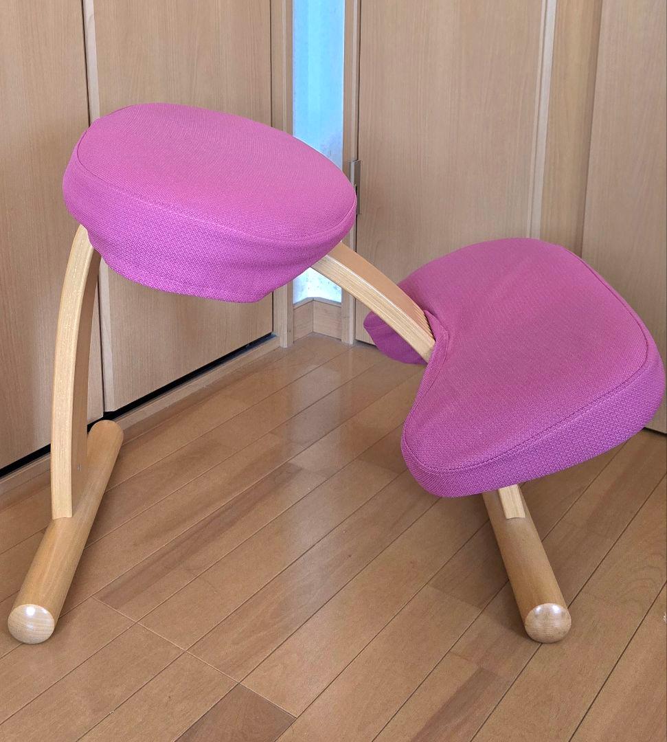 【Rybo】リボ バランスイージーチェア　カバー付き 木製フレーム　健康用品