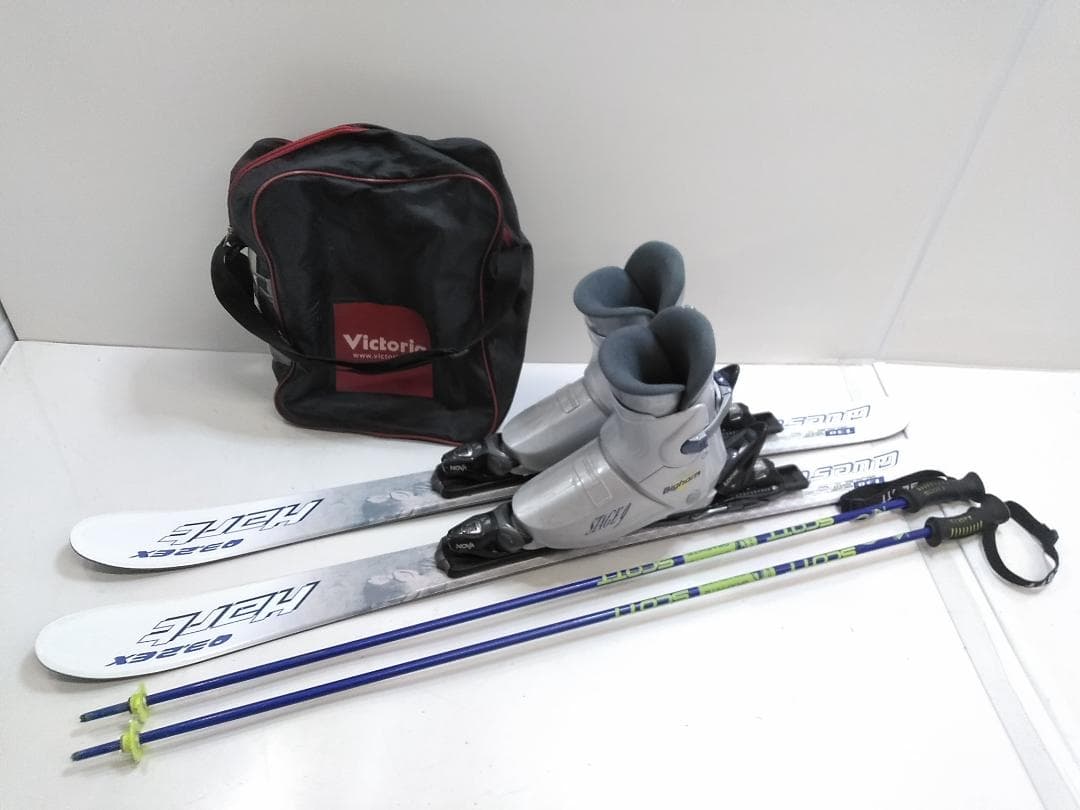 メンズ ミッドスキー4点セット ハート クエスト 130cm ブーツ 28cm◇