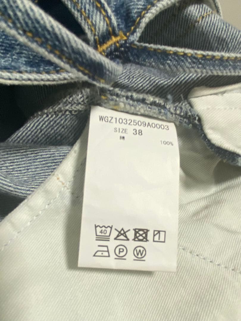 美品【Whim Gazette】デニムオールインワン2 38