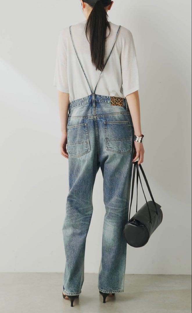 美品【Whim Gazette】デニムオールインワン2 38