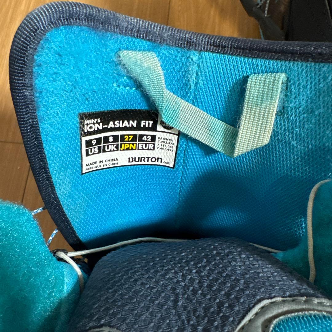 スノーボードブーツ バートンION男性用 ネイビー/ブルー27センチ