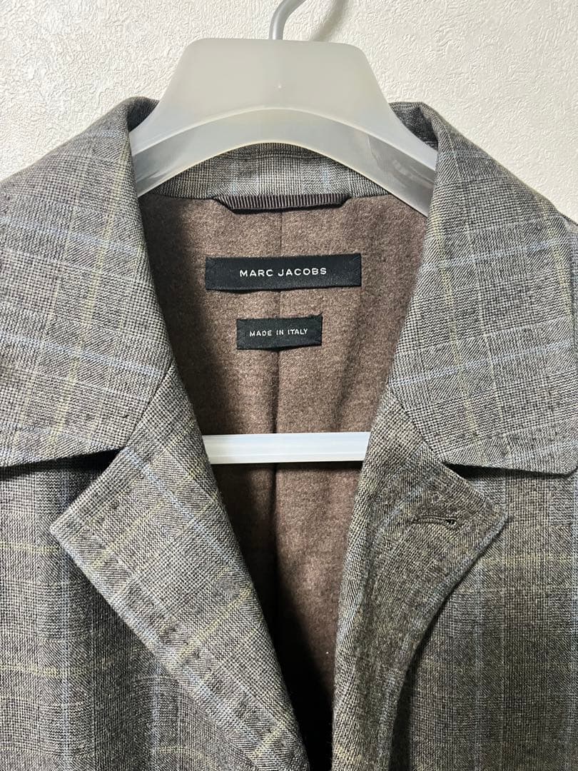 MARC JACOBS マーク ジェイコブス　ロングコート　メンズ　チェック柄