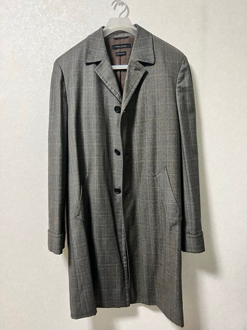 MARC JACOBS マーク ジェイコブス　ロングコート　メンズ　チェック柄