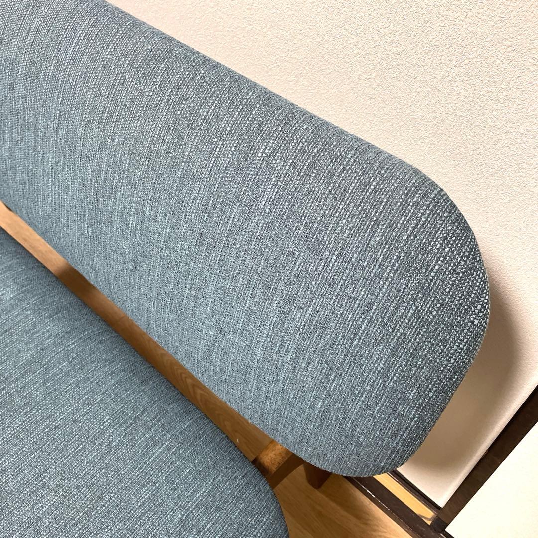 【日曜限定値下げ‼️】ニトリ　リラックスワイド　傷・汚れに強い2人掛けチェア