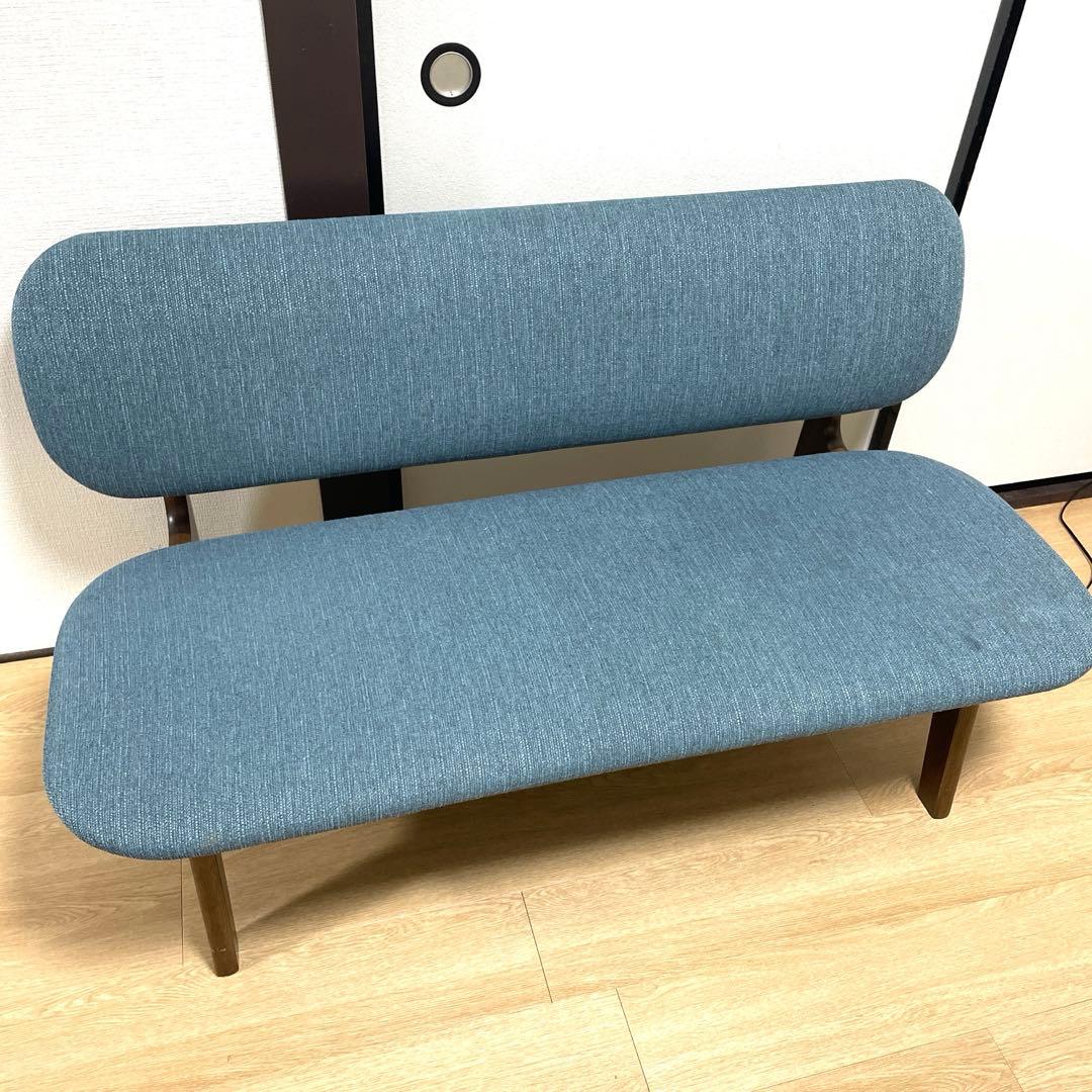 【日曜限定値下げ‼️】ニトリ　リラックスワイド　傷・汚れに強い2人掛けチェア