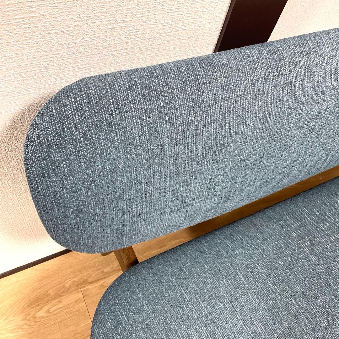 【日曜限定値下げ‼️】ニトリ　リラックスワイド　傷・汚れに強い2人掛けチェア