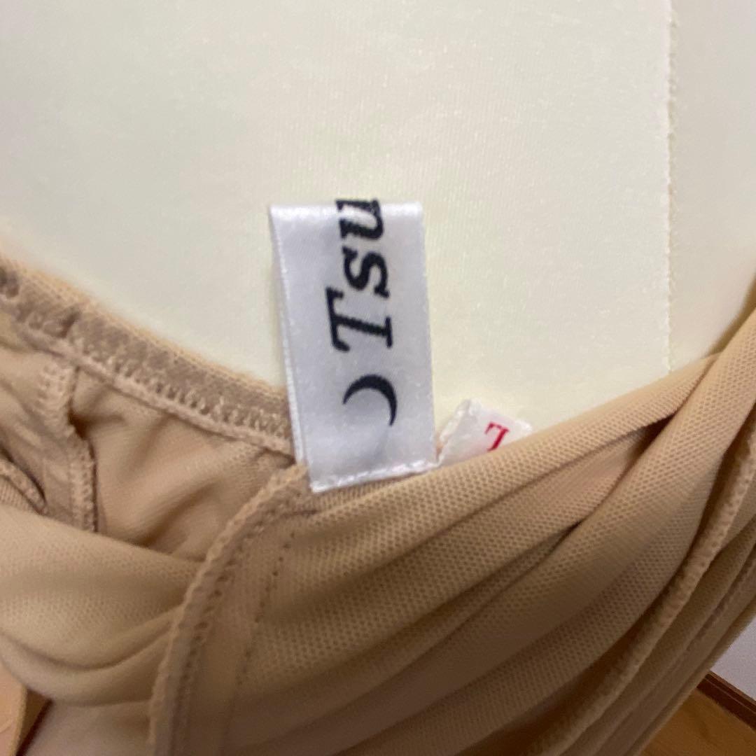 TSUKIOKA パープルダンスドレス スパンコール装飾