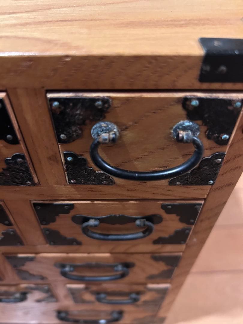 薬箱　木製　アンティーク家具　小物入れ　アクセサリー入れ