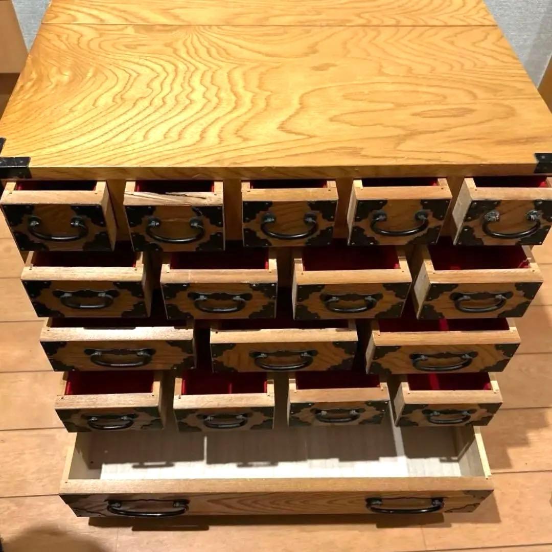 薬箱　木製　アンティーク家具　小物入れ　アクセサリー入れ