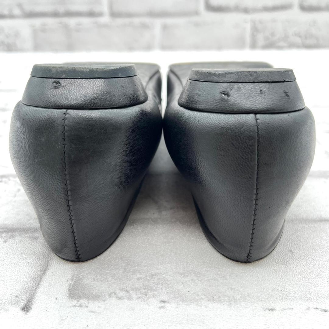 PRADA プラダ フラットシューズ パンプス ポインテッドトゥ 黒 23.5㎝