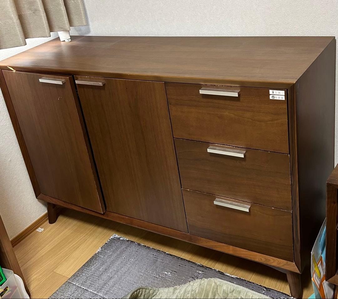 ニトリ ブラウンキャビネット フィルン